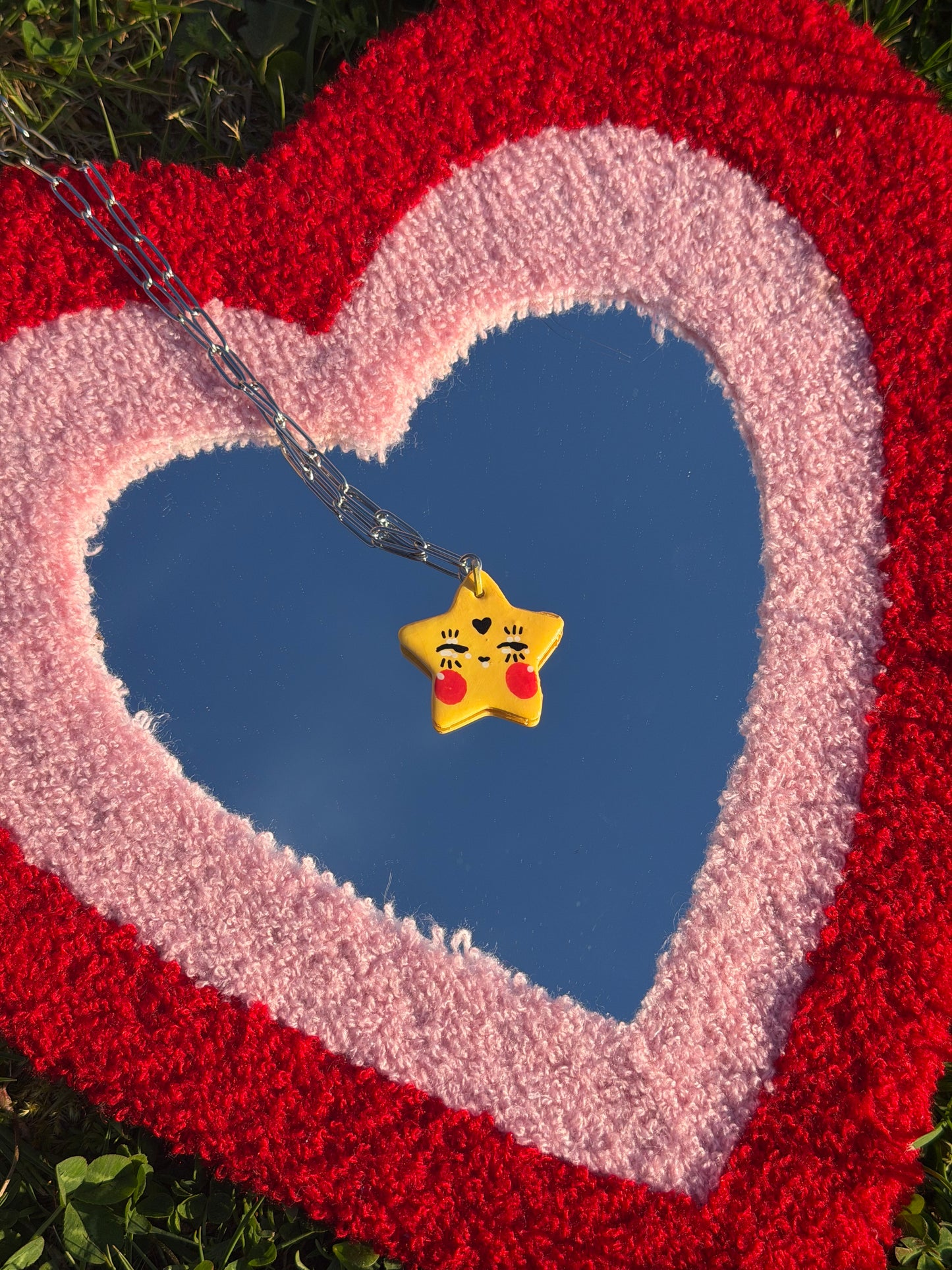Necklaces Heart, Star and Flower - Handmade