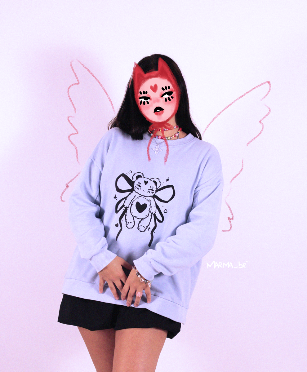 Bear Tracksuit in baby blue