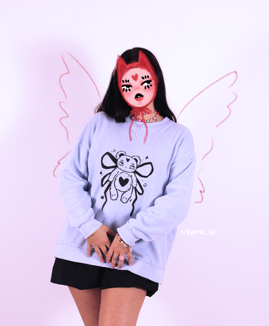 Bear Tracksuit in baby blue