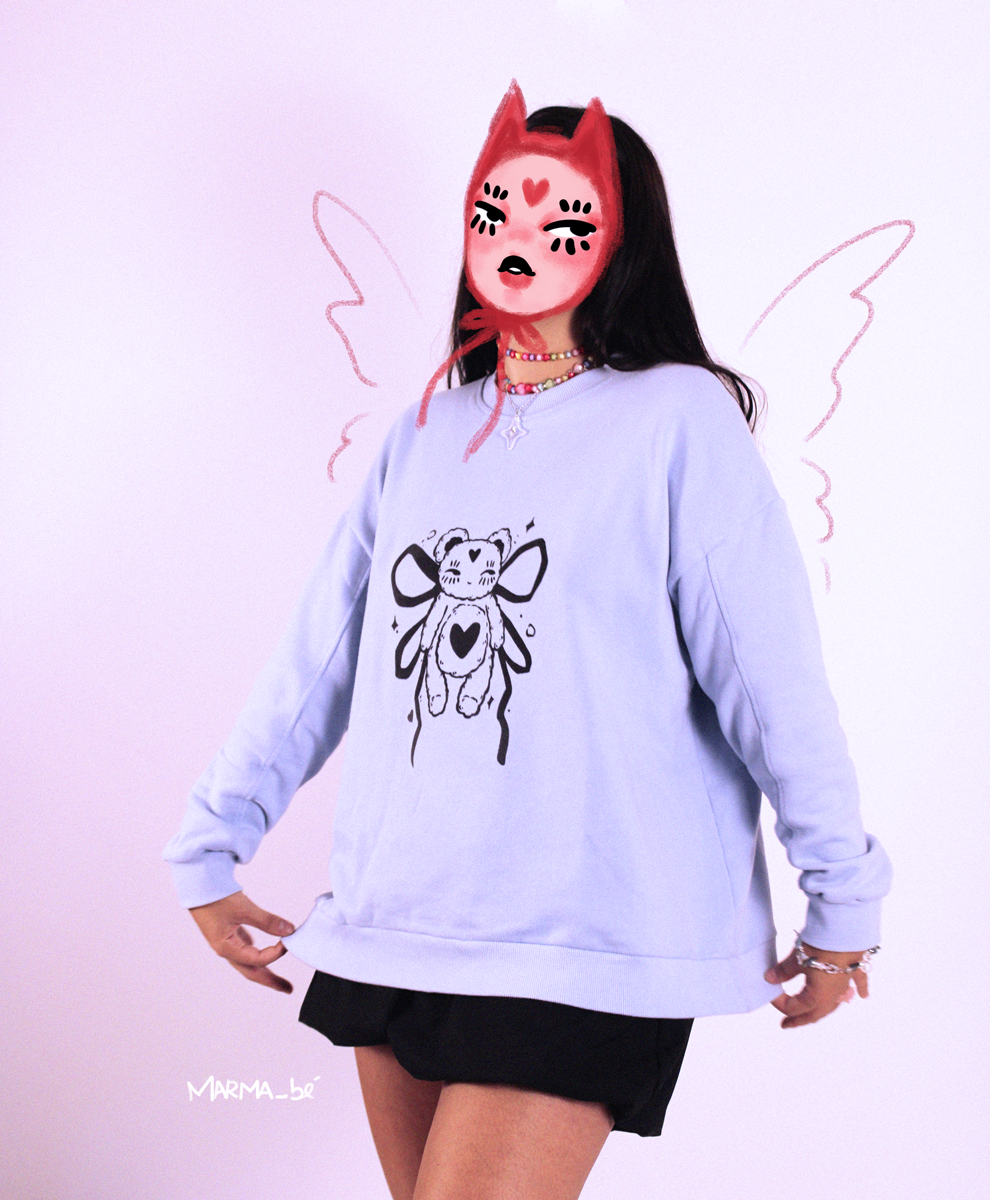 Bear Tracksuit in baby blue