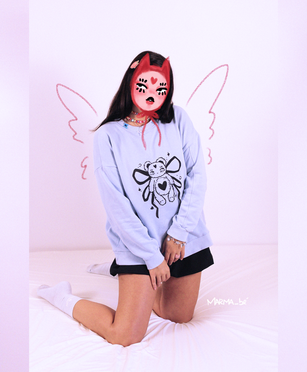 Bear Tracksuit in baby blue