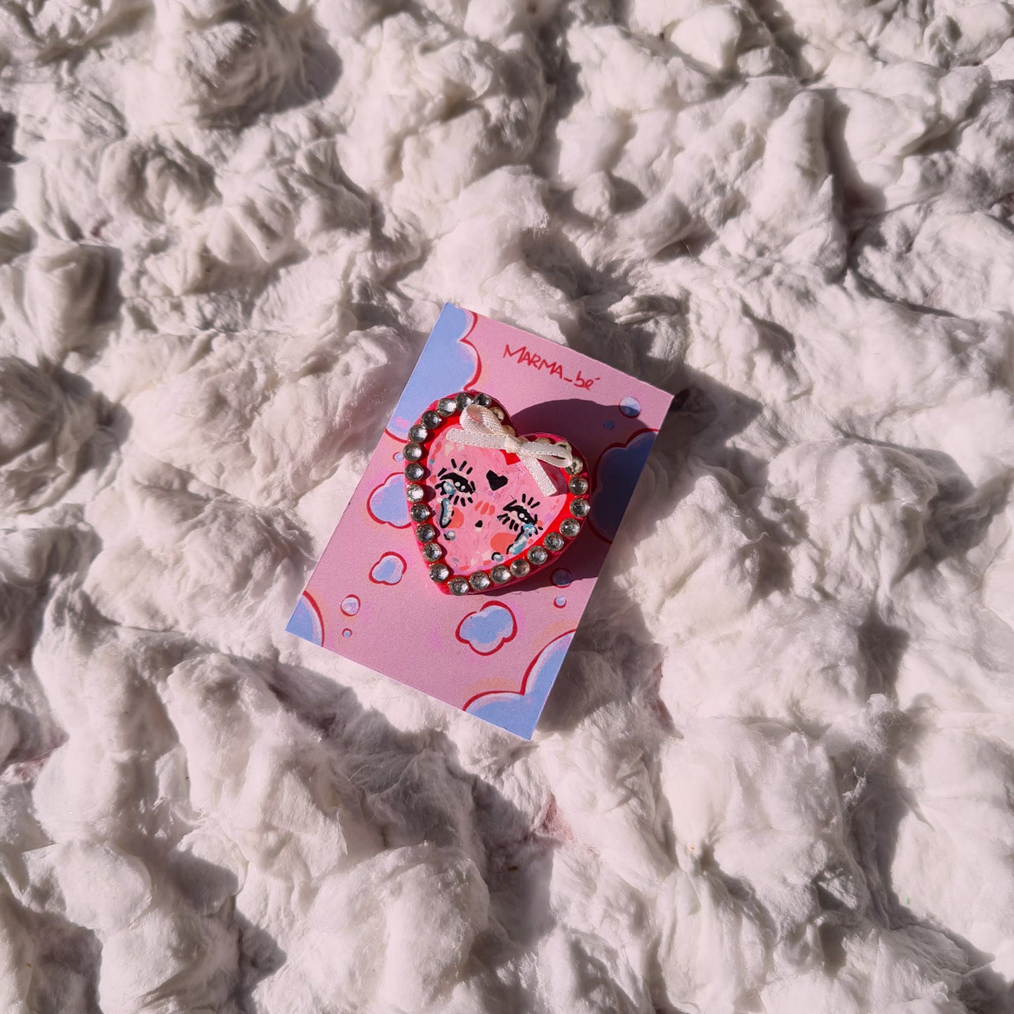 Heart and Star handmade pins