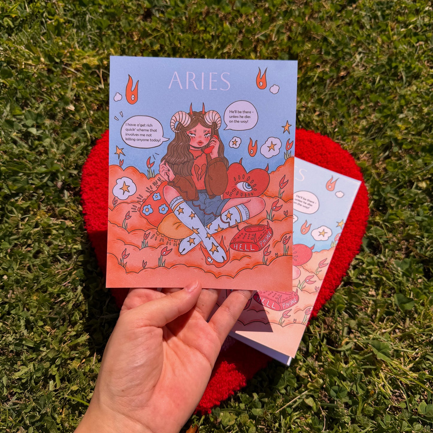 Aries Goodies - Notebook + Print + Sticker