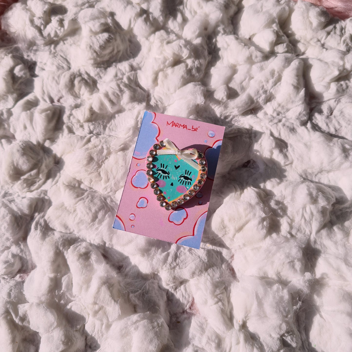 Heart and Star handmade pins