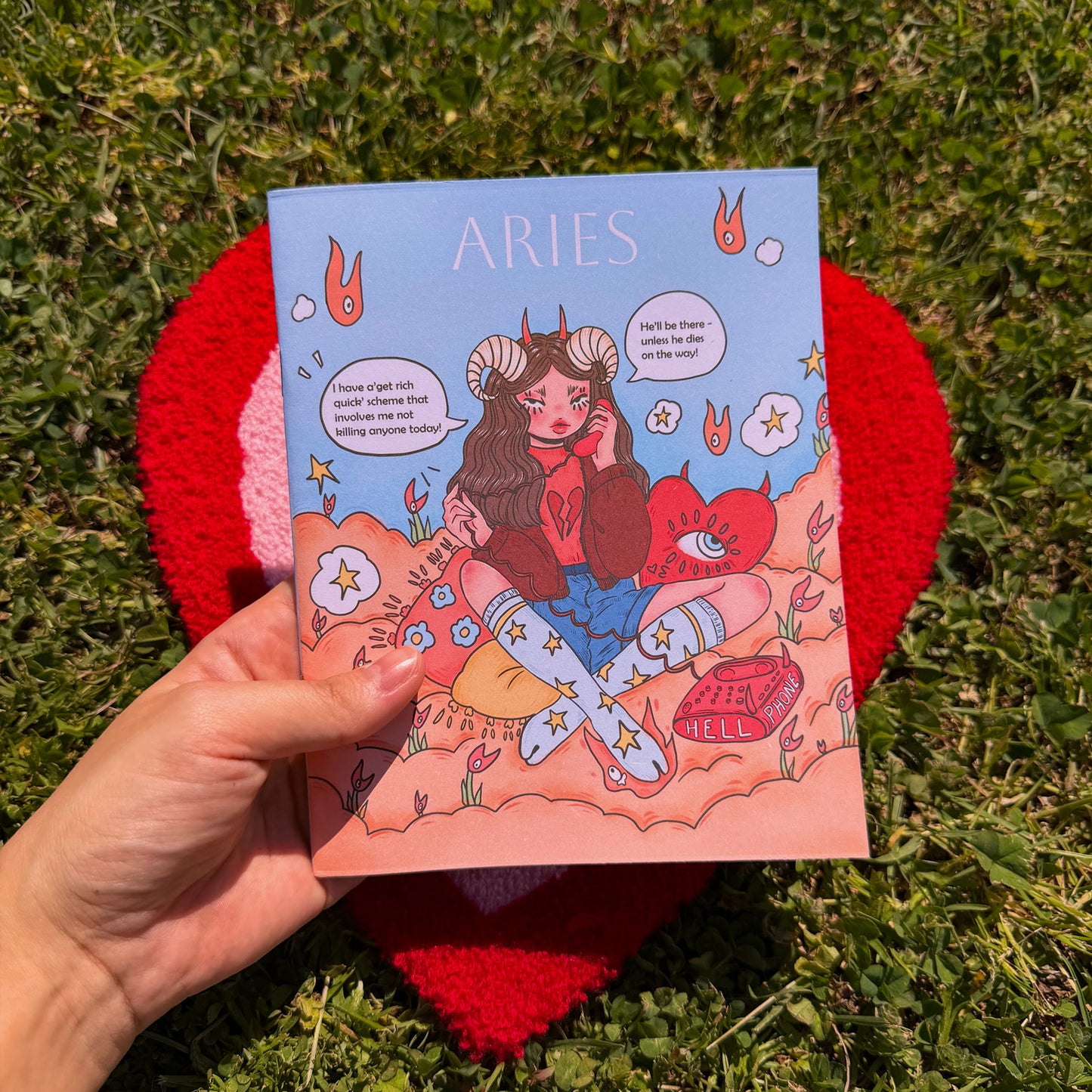 Aries Goodies - Notebook + Print + Sticker