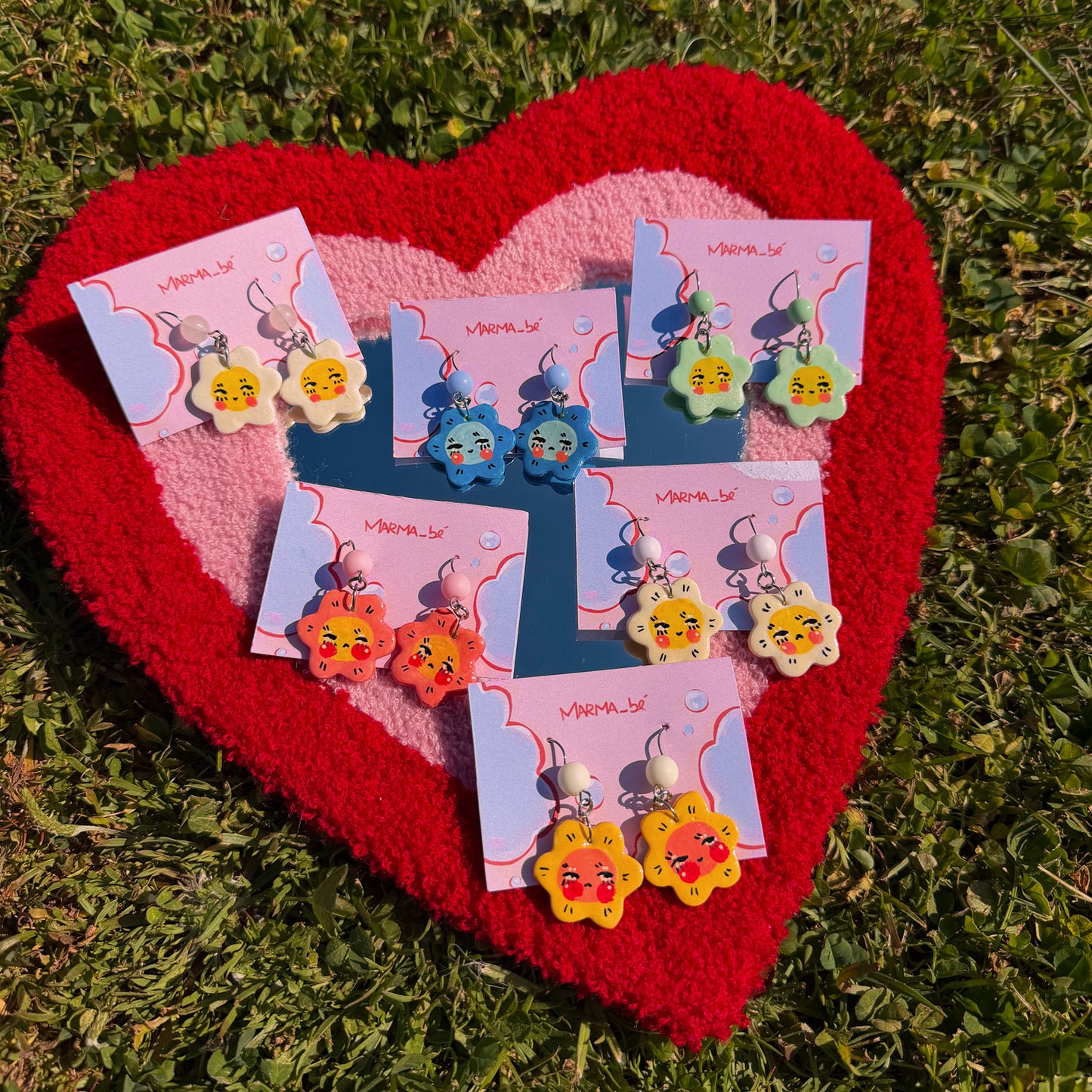 Handmade Flower Earrings