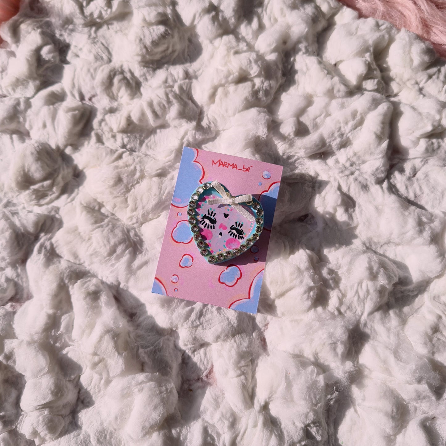 Heart and Star handmade pins