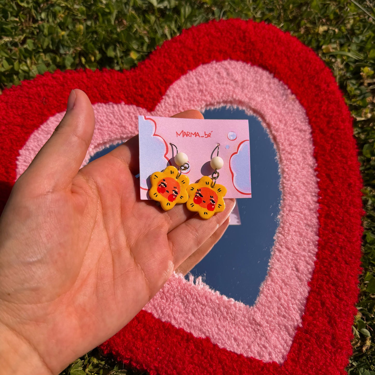 Handmade Flower Earrings