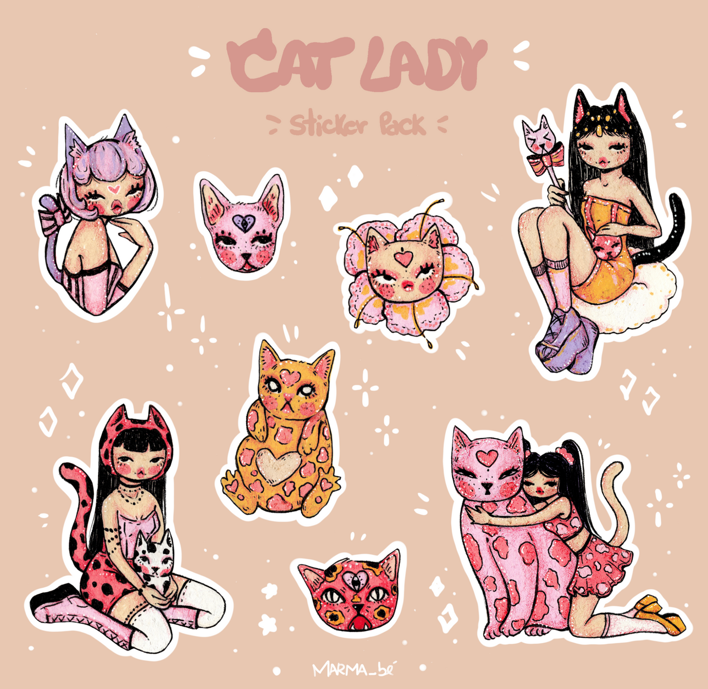 Cat Lady - Sticker Pack