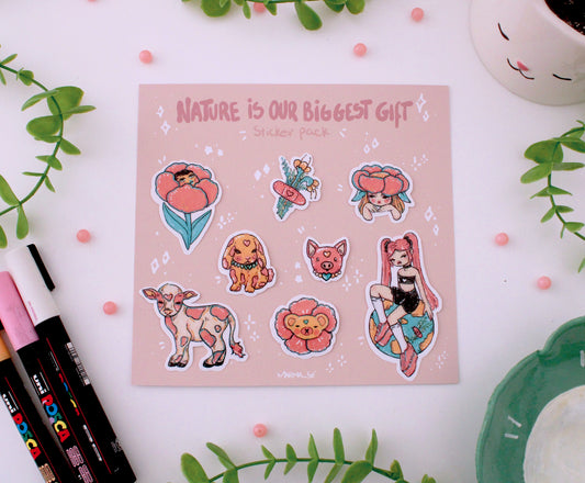 Nature is our biggest gift - Sticker Pack