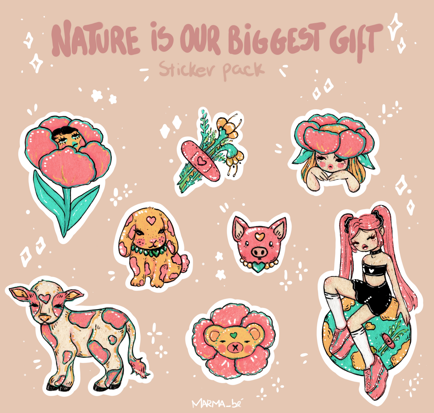 Nature is our biggest gift - Sticker Pack
